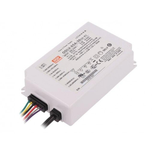 ODLV-65A-36; Power supply: switched-mode; LED; 65W; 36VDC; 1.8A; 180÷295VAC; MEAN WELL