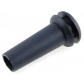 ; Strain relief; Ømount.hole: 9.5mm; Øhole: 6.4mm; PVC; black; L: 23mm; ESSENTRA