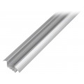 OF-PROFLESTO-2; Profiles for LED modules; transparent; recessed; L: 2m; aluminium; OPTOFLASH
