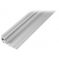 OF-PROFSTEP; Profiles for LED modules; transparent; step; L: 1m; aluminium; OPTOFLASH
