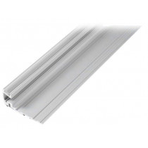 OF-PROFSTEP; Profiles for LED modules; transparent; step; L: 1m; aluminium; OPTOFLASH OF-PROFSTEP; Profiles for LED modules; transparent; step; L: 1m; aluminium; OPTOFLASH