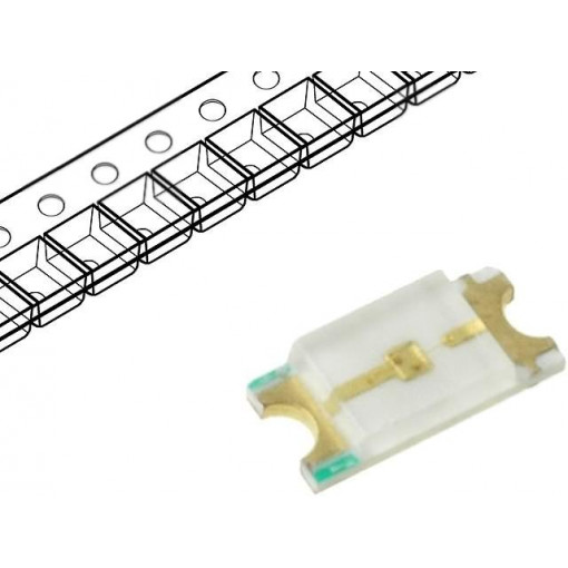 OF-SMD3216YG-RV; LED; SMD; 1206; green; 70÷100mcd; 3.2x1.6x0.68mm; 120°; 1.8÷2.4V; OPTOFLASH