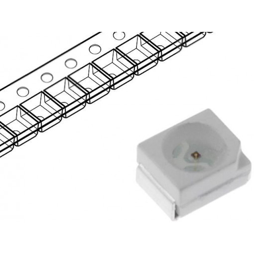 OF-SMD3528BL; LED; SMD; 3528,PLCC2; blue; 270÷350mcd; 3.5x2.8x1.4mm; 120°; 20mA; OPTOFLASH