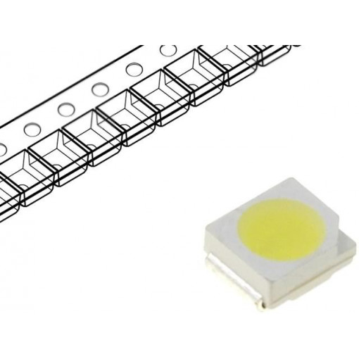OF-SMD3528WN; LED; SMD; 3528,PLCC2; white cold; 2100÷2400mcd; 6000K; 120°; 20mA; OPTOFLASH