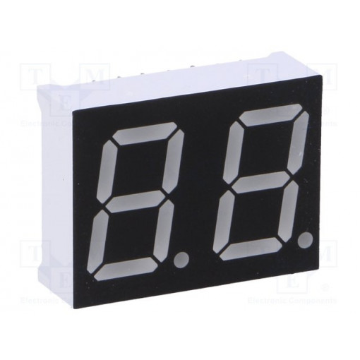 OPD-D5630LB-BW; Display: LED; 7-segment; 14.2mm; 0.56