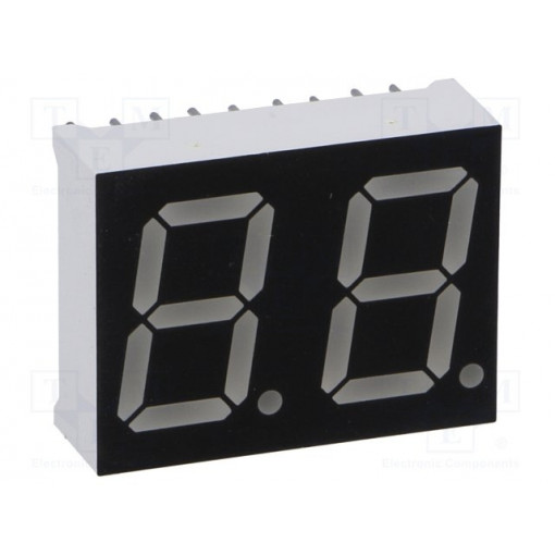 OPD-D5631LR-BW; Display: LED; 7-segment; 14.2mm; 0.56