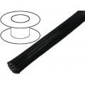 ; Braid; polyester; 3÷7,nom.4mm; black; Package: 100m; 4CARMEDIA