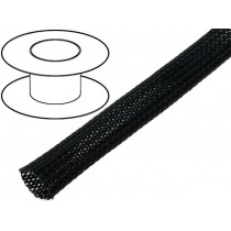 ; Braid; polyester; 22÷30,nom.25mm; black; Package: 50m; 4CARMEDIA
