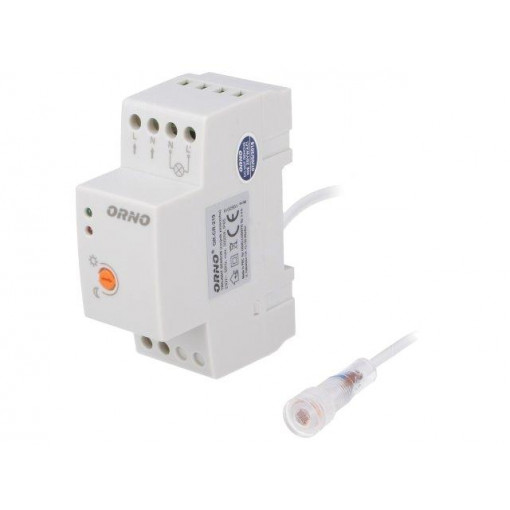 OR-CR-219; Twilight switch; IP20,IP65; 230VAC; SPST-NO; 35x90x66mm; DIN; 20A; ORNO OR-CR-219; Twilight switch; IP20,IP65; 230VAC; SPST-NO; 35x90x66mm; DIN; 20A; ORNO