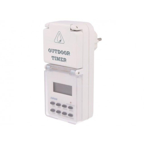 OR-PRE-432; Programmable time switch; Range: 1min÷7days; 230VAC; IP44; ORNO