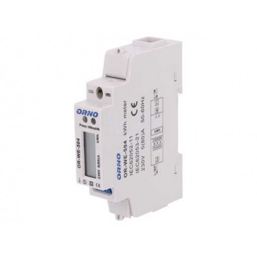OR-WE-504; Controller; IP20; RS485 MODBUS RTU; DIN; Ioper.max: 80A; -20÷65°C; ORNO OR-WE-504; Controller; IP20; RS485 MODBUS RTU; DIN; Ioper.max: 80A; -20÷65°C; ORNO