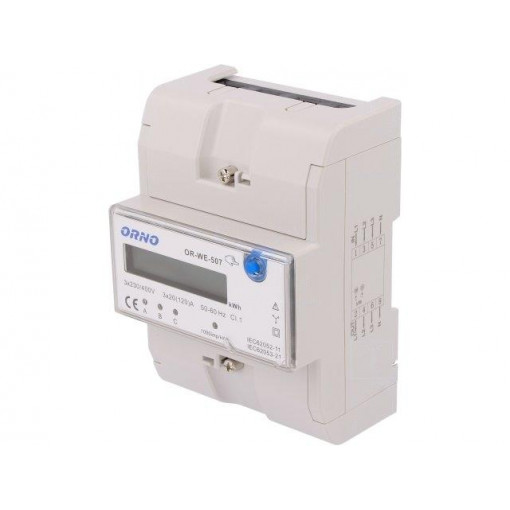 OR-WE-507; Controller; IP20; DIN; Ioper.max: 120A; -20÷80°C; 1W; Display: LCD; ORNO