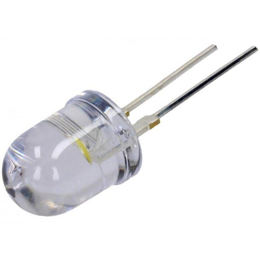OS4WFLA131U; LED; 10mm; white cold; 30°; Front: convex; Pitch: 5.16mm; 6500K; OPTOSUPPLY OS4WFLA131U; LED; 10mm; white cold; 30°; Front: convex; Pitch: 5.16mm; 6500K; OPTOSUPPLY