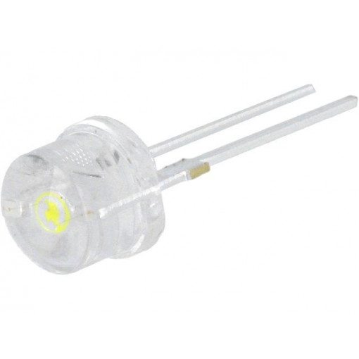 OS4WM387E1U; LED; 8mm; white cold; 140°; Front: convex; Pitch: 5.16mm; 45÷55lm; OPTOSUPPLY