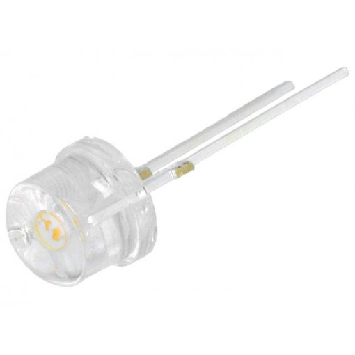 OS5MM387E1U; LED; 8mm; white warm; 140°; Front: convex; Pitch: 5.16mm; 40÷50lm; OPTOSUPPLY