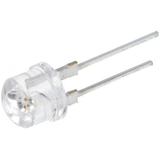 OS5RE387E1U; LED; 8mm; red; 140°; Front: convex; Pitch: 5.16mm; 15÷20lm; OPTOSUPPLY