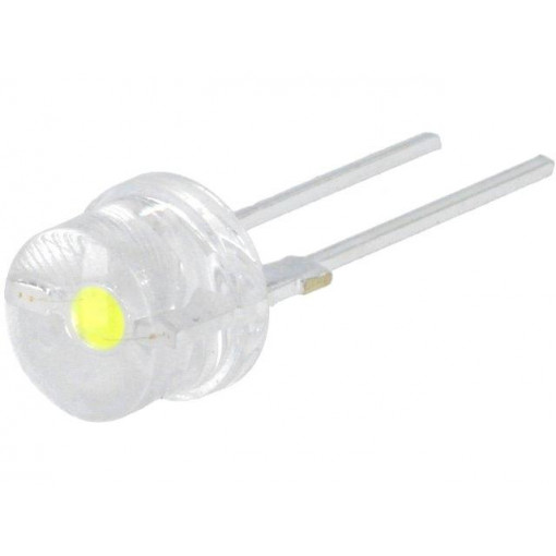 OS5WM387E1U; LED; 8mm; white cold; 140°; Front: convex; Pitch: 5.16mm; 40÷50lm; OPTOSUPPLY