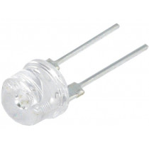 OS5YE387E1U; LED; 8mm; yellow; 140°; Front: convex; Pitch: 5.16mm; 15÷20lm; OPTOSUPPLY