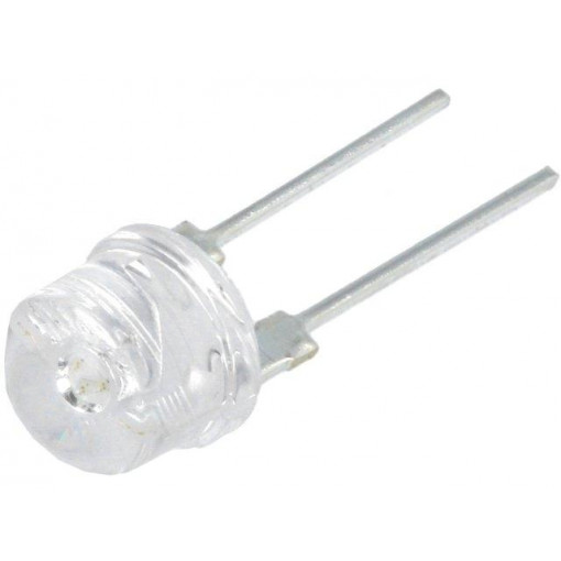 OS5YE387E1U; LED; 8mm; yellow; 140°; Front: convex; Pitch: 5.16mm; 15÷20lm; OPTOSUPPLY