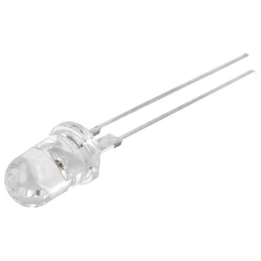 OSB56L5111P; LED; 5mm; blue; 25000÷30000mcd; 15°; 50mA; 3÷3.8V; Front: convex; OPTOSUPPLY