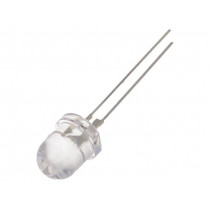 OSB56L8131P; LED; 8mm; blue; 14400÷18000mcd; 30°; Front: convex; Pitch: 2.54mm; OPTOSUPPLY