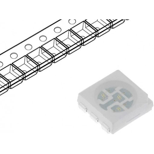 OSB56TS4C1A; LED; SMD; 5060,PLCC6; blue; 1500÷2000mcd; 5x5x1.5mm; 120°; 2.9÷3.6V; OPTOSUPPLY