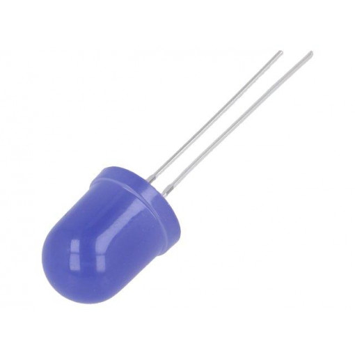 OSB5YUA1K4A; LED; 10mm; blue; 150÷220mcd; 180°; Front: convex; Pitch: 2.54mm; OPTOSUPPLY