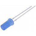 OSBBS25TK4A; LED; 5mm; bipolar; blue; 330÷500mcd; 180°; 20mA; 2.7÷3.4V; OPTOSUPPLY