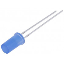 OSBBS25TK4A; LED; 5mm; bipolar; blue; 330÷500mcd; 180°; 20mA; 2.7÷3.4V; OPTOSUPPLY