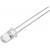 OSC34L5111A; LED; 5mm; blue (cyan); 6÷6.7lm; 15°; 20mA; 2.8÷3.6V; Front: convex; OPTOSUPPLY