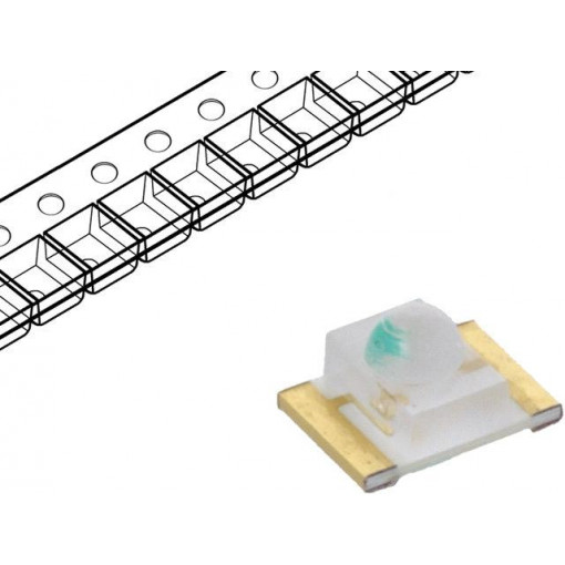 OSG5322441E; LED; SMD; 1210; green; 2000÷3500mcd; 3.2x2.4x1.85mm; 35°; 2.8÷3.4V; OPTOSUPPLY