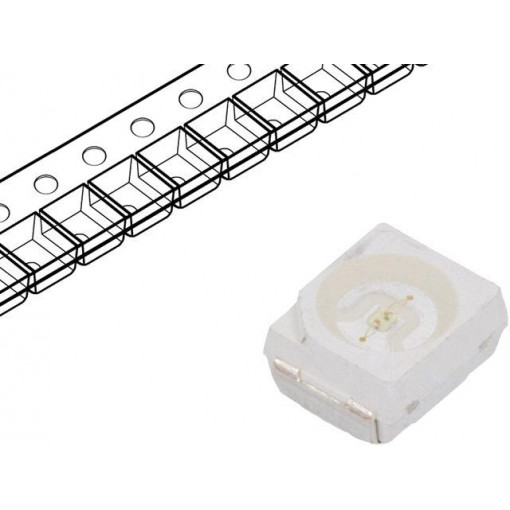 OSG5DAS1C1A-LM; LED; SMD; 3528,PLCC2; green; 1120÷2180mcd; 3.5x2.8x1.9mm; 120°; OPTOSUPPLY