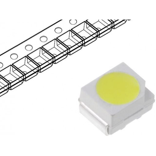 OSG74LS1C1A; LED; SMD; 3528,PLCC2; green (fluorescent green); 6.5÷7.5lm; 120°; OPTOSUPPLY
