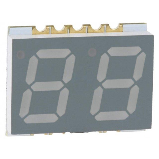 OSK2039A-IG; Display: LED; 7-segment; 10mm; 0.39