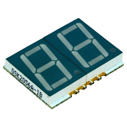 OSK2056A-LR; Display: LED; 7-segment; 14.22mm; 0.56