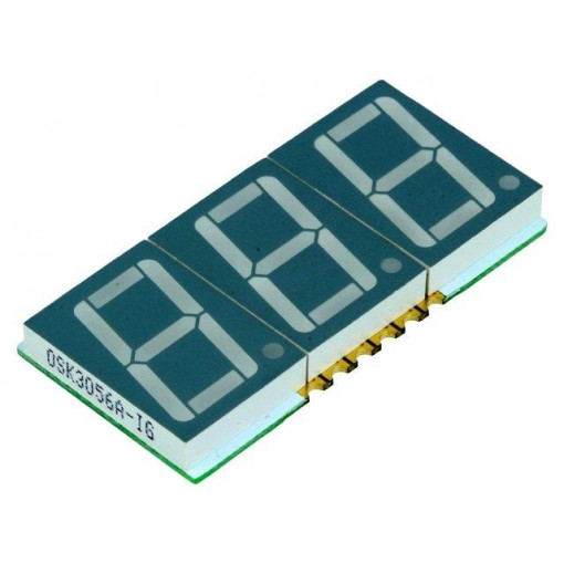 OSK3056A-LG; Display: LED; 7-segment; 14.22mm; 0.56