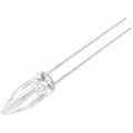 OSM2DK58A1B; LED; 5mm; white warm; 750÷1120mcd; 180°; 2.8÷3.6V; 20mA; 2000-2400K; OPTOSUPPLY