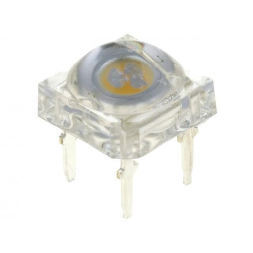 OSM54LZ5D1P; LED Super Flux; 7.62x7.62mm; white warm; 1560÷2180mcd; 130°; 30mA; OPTOSUPPLY