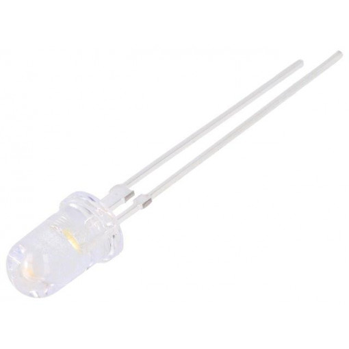 OSM57L5111Y; LED; 5mm; white warm; 17÷19lm; 15°; 75mA; 2.8÷3.6V; Front: convex; OPTOSUPPLY