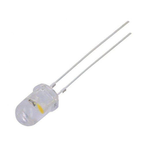 OSM5DP5A31A-6.8HZ; LED; 5mm; white warm; 7000÷8400mcd; 30°; 3÷5V; 20mA; Front: convex; OPTOSUPPLY