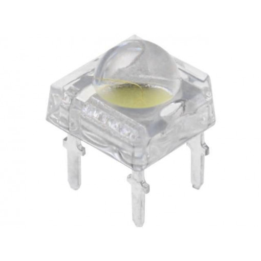 OSMR43Z2C1P; LED Super Flux; 7.6x7.6mm; white warm; 16lm; 120°; Front: convex; OPTOSUPPLY