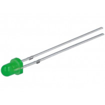 OSNG3134A; LED; 3mm; green; 20mcd; 30°; Front: convex; Pitch: 2.54mm; OPTOSUPPLY OSNG3134A; LED; 3mm; green; 20mcd; 30°; Front: convex; Pitch: 2.54mm; OPTOSUPPLY