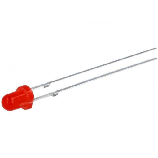 OSNR3134A; LED; 3mm; red; 30mcd; 30°; Front: convex; Pitch: 2.54mm; OPTOSUPPLY OSNR3134A; LED; 3mm; red; 30mcd; 30°; Front: convex; Pitch: 2.54mm; OPTOSUPPLY