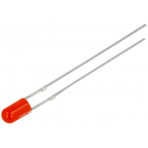 OSNR3134B; LED; 3mm; red; 10÷15mcd; 30°; Front: convex; without flange; OPTOSUPPLY