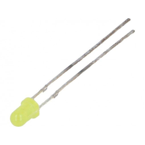 OSNY3134A-T; LED; 3mm; yellow; 30mcd; 30°; Front: convex; Pitch: 2.54mm; 3000pcs.; OPTOSUPPLY