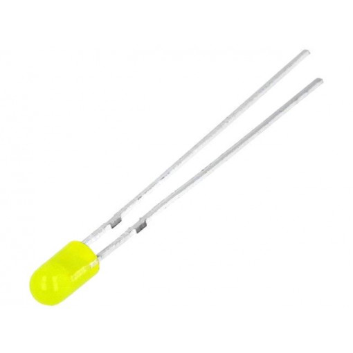 OSNY3134B; LED; 3mm; yellow; 10÷20mcd; 30°; Front: convex; Pitch: 2.54mm; OPTOSUPPLY