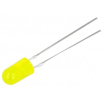 OSNY5134B; LED; 5mm; yellow; 100÷150mcd; 30°; 20mA; 1.8÷2.6V; Front: convex; OPTOSUPPLY