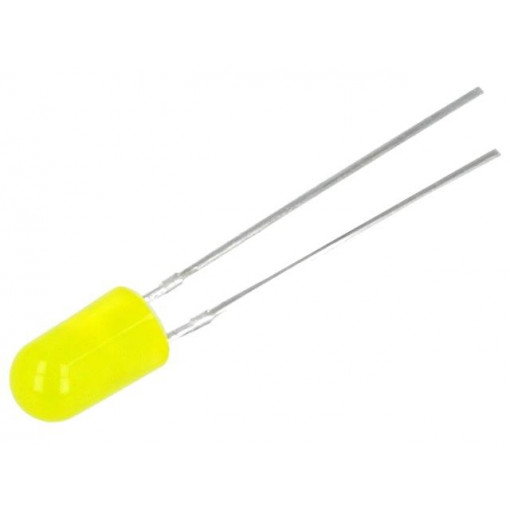 OSNY5134B; LED; 5mm; yellow; 100÷150mcd; 30°; 20mA; 1.8÷2.6V; Front: convex; OPTOSUPPLY