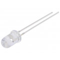 OSO5JA5A31A-5V; LED; 5mm; orange; 1120÷1560mcd; 30°; 12÷20mA; 5V; Front: convex; OPTOSUPPLY