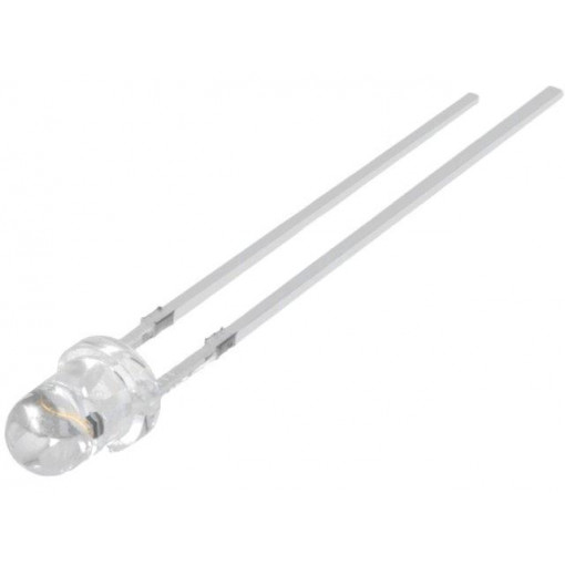OSO5PA3131A; LED; 3mm; amber; 7000÷8000mcd; 30°; Front: convex; Pitch: 2.54mm; OPTOSUPPLY